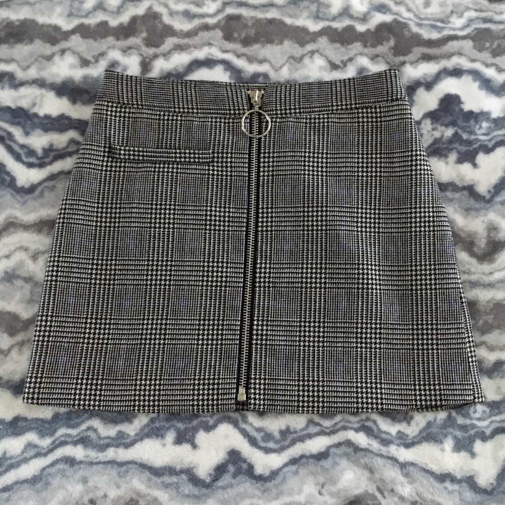 Forever 21 Plaid Zip Skirt